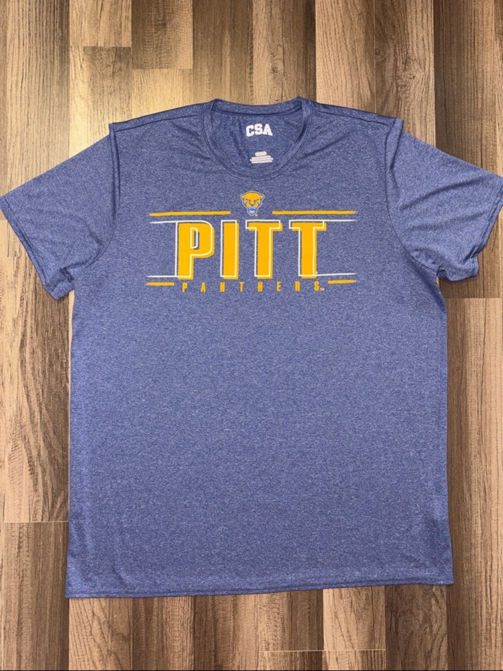 Men’s PITT Panthers Heather Blue Performance Tee CSA